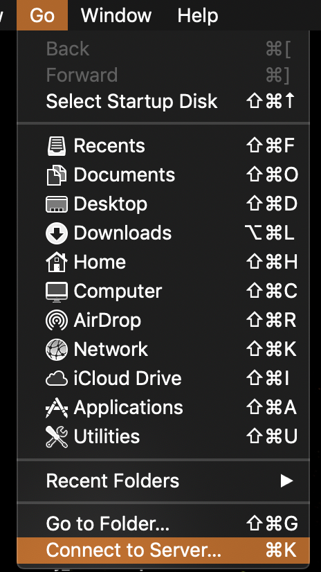 3_Select Connect to Server